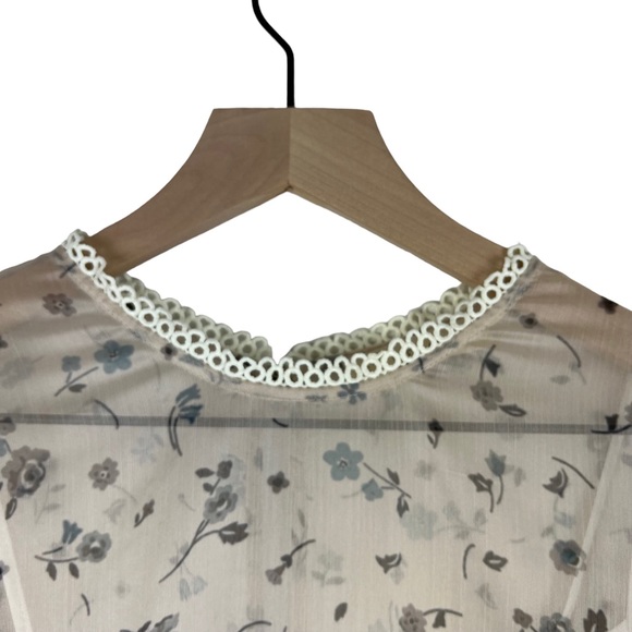 Stevie May Babydoll Dress Womens S 90s Floral Grunge Retro Cottagecore Chiffon - Picture 3 of 11